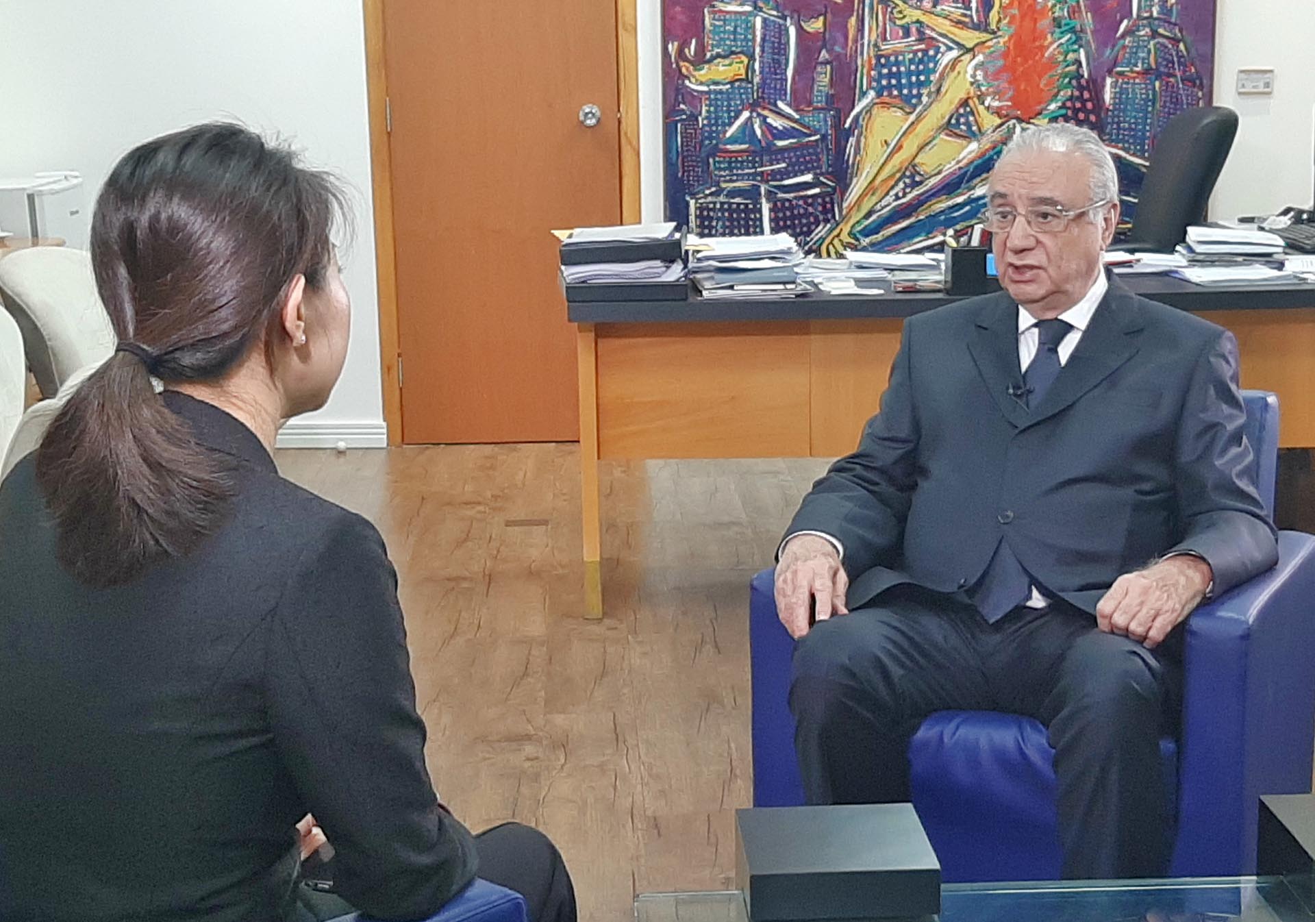 Maluf deu entrevista a TV chinesa CCTV